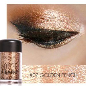 FOCALLURE Loose Glitter Pigments Eye Shadow, #7 Golden Peach